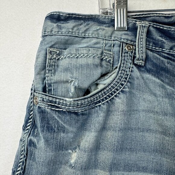 BKE Jeans Men’s 36XL 36x35 Tyler Straight Buckle Denim Distressed Western Cowboy - Picture 3 of 9